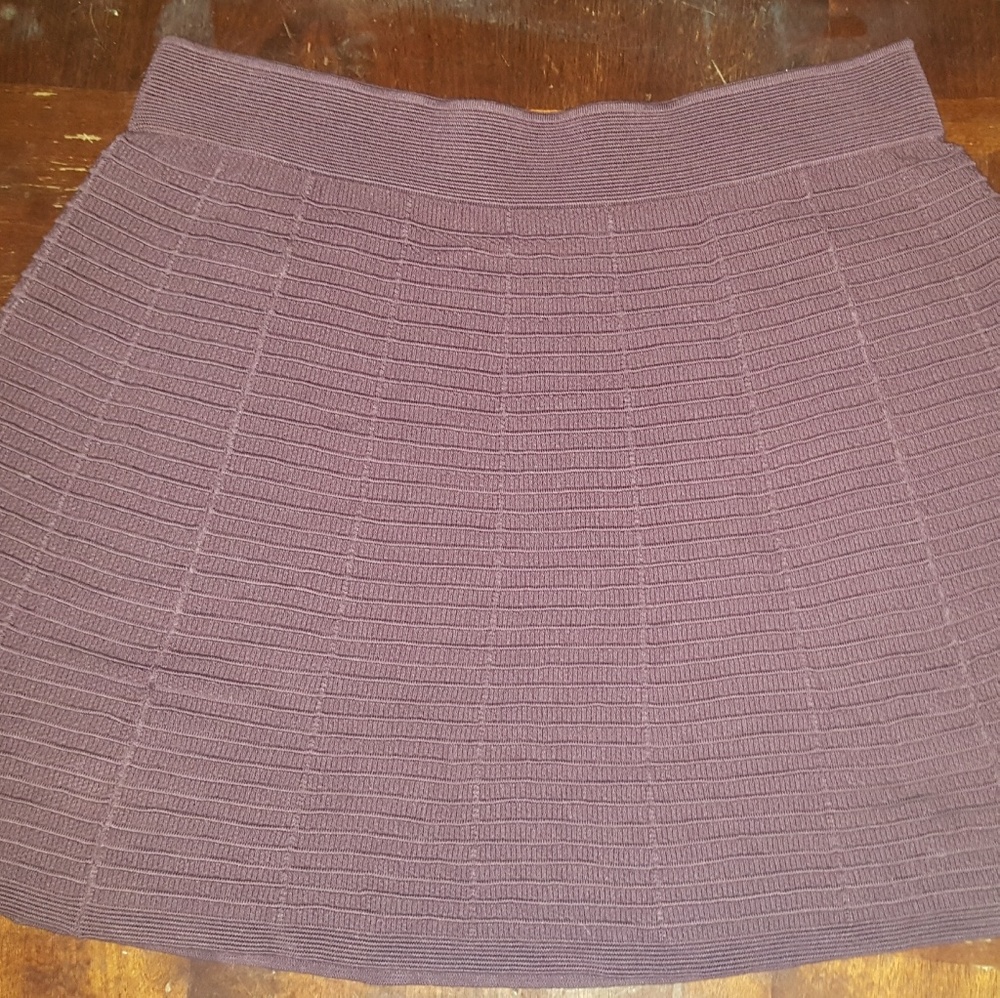 Loft Outlet Burgundy Mini Sweater Skirt